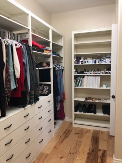 Solid Wood White Closet